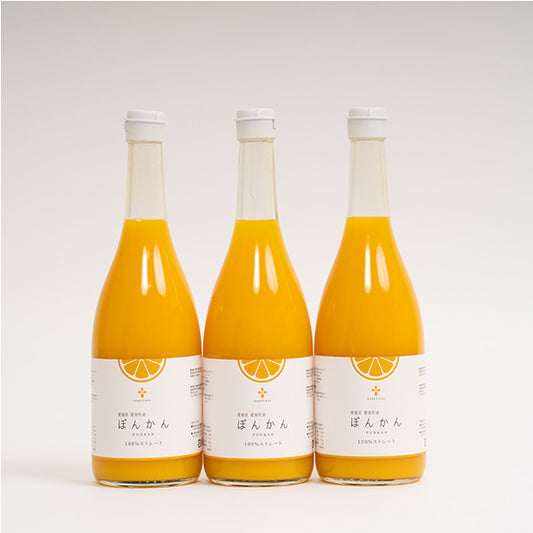 無添加 ぽんかんジュース（720ml×3本セット）