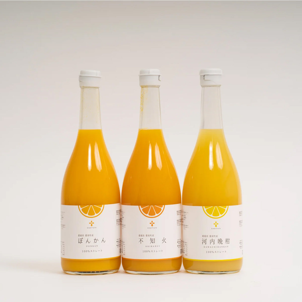 無添加 果汁100％ジュース 3種飲み比べセット(720ml×3本セット）