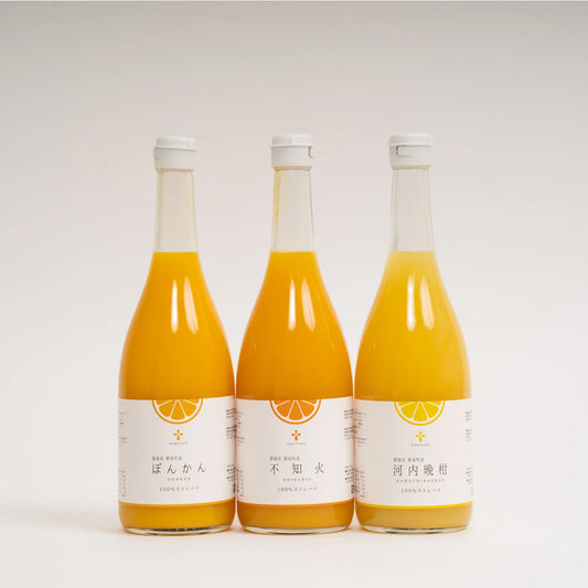 無添加 果汁100％ジュース 3種飲み比べセット(720ml×3本セット）