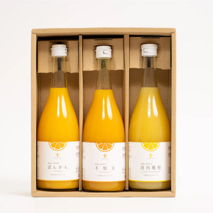 無添加 果汁100％ジュース 3種飲み比べセット(720ml×3本セット）