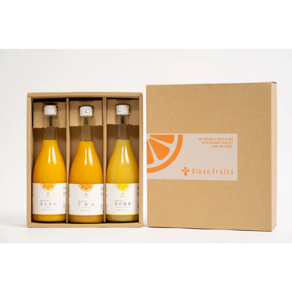 無添加 果汁100％ジュース 3種飲み比べセット(720ml×3本セット）
