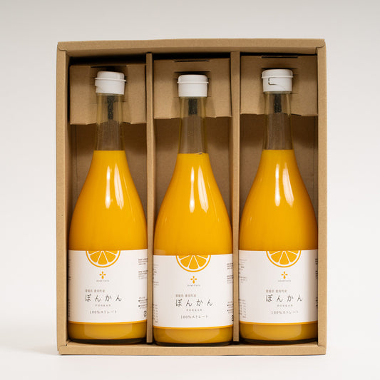 無添加 ぽんかんジュース（720ml×3本セット）